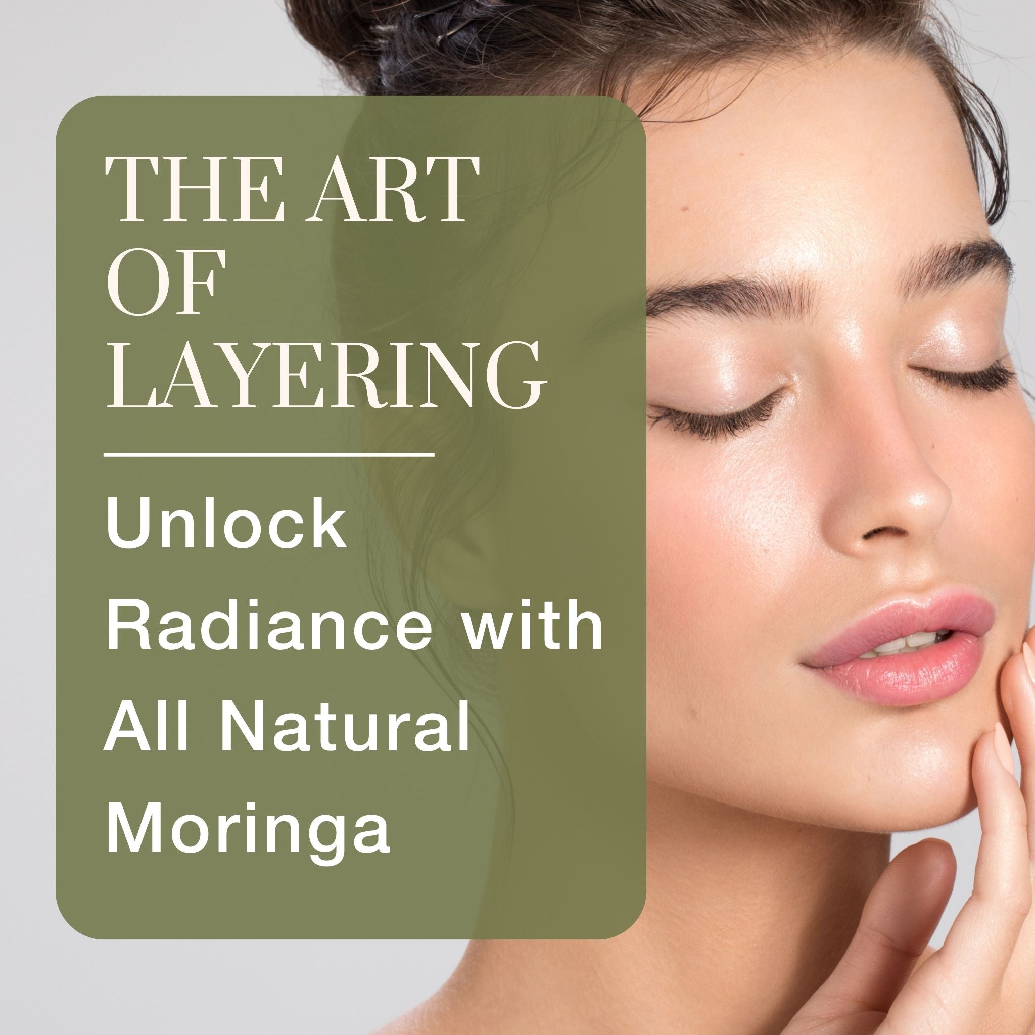 Layering skincare Moringa Face Cream & Seed Oil