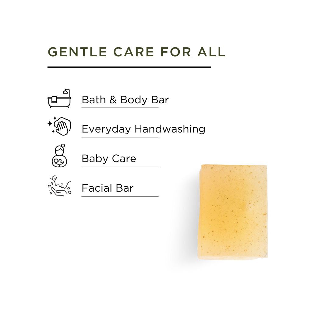 Natural moringa soap for all skin types.