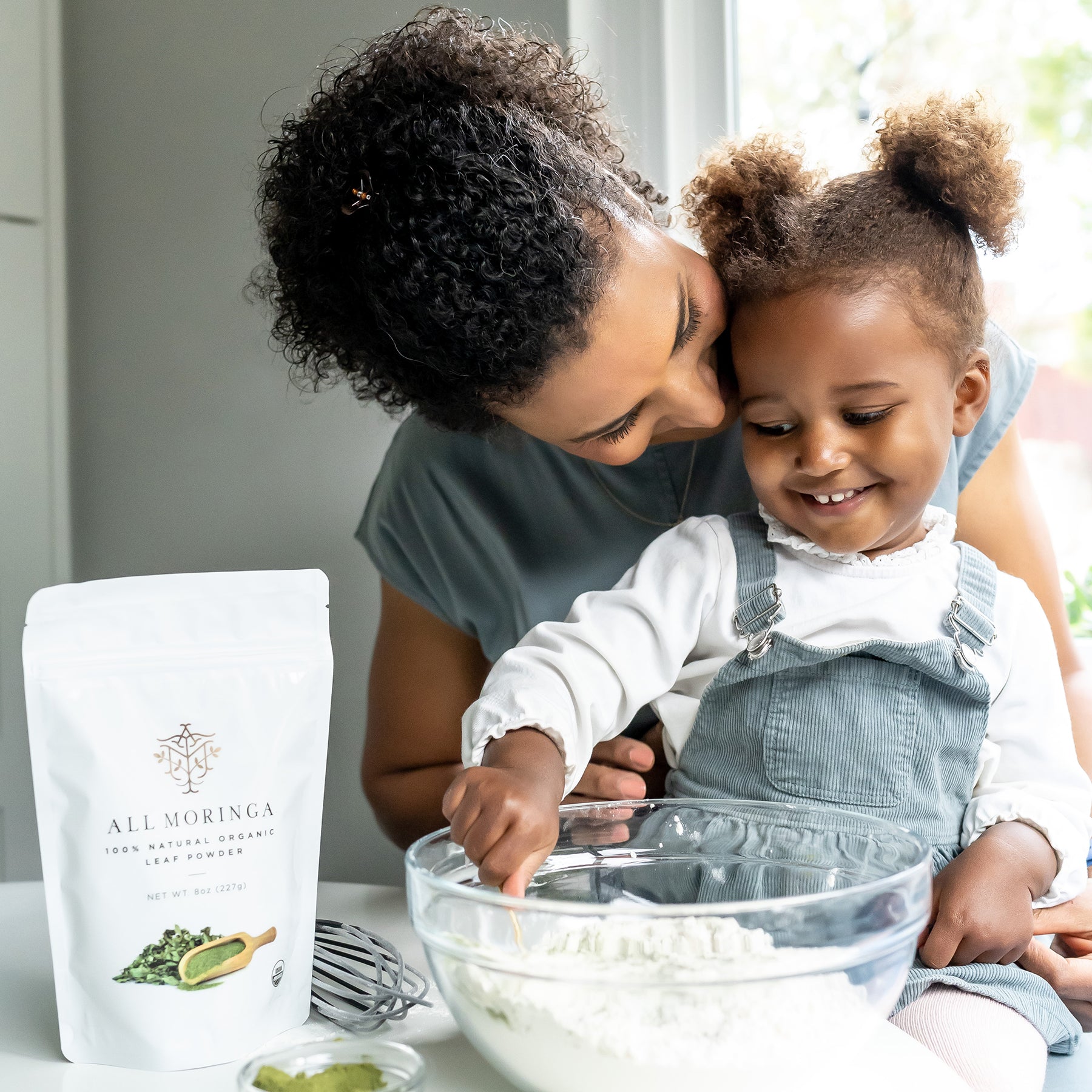baking with organic moringa leaves powder