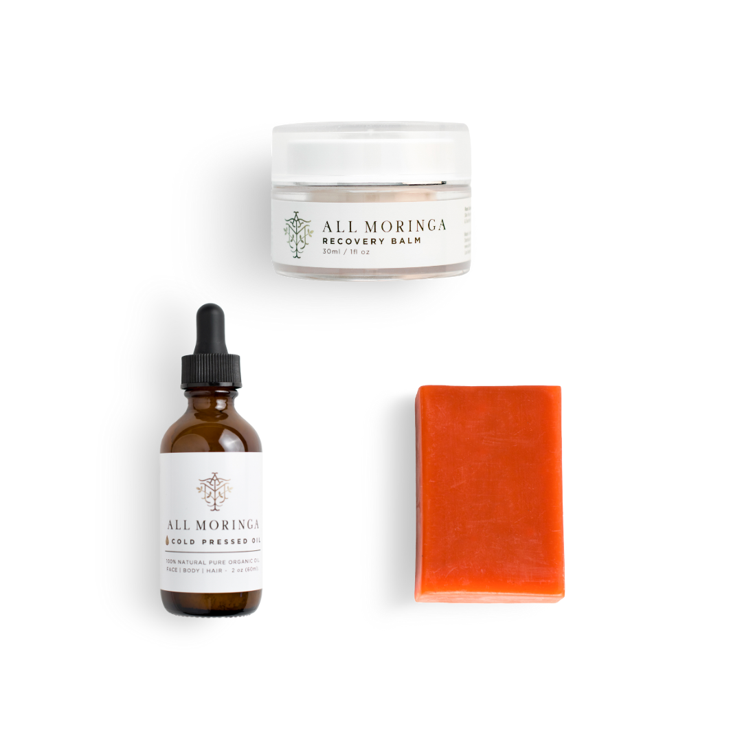 Moringa Radiance Skin Care Kit | All Natural Nourishment for All Skin Types | Daily Routine