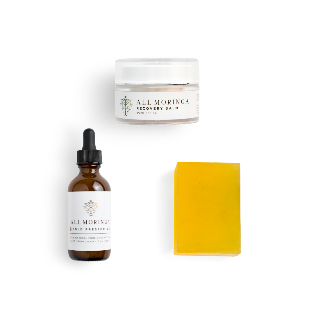 Moringa Radiance Skin Care Kit | All Natural Nourishment for All Skin Types | Daily Routine