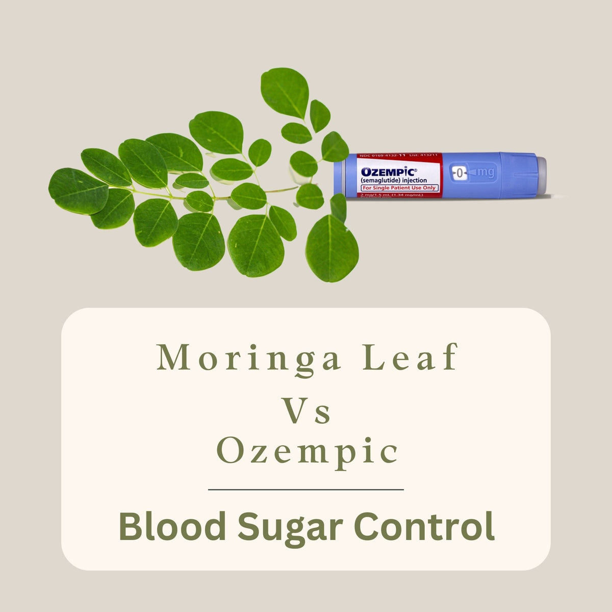 does glp 1 moringa work Moringa vs. Ozempic: Natural Vs Unnatural Blood Sugar Management  (Infographic)