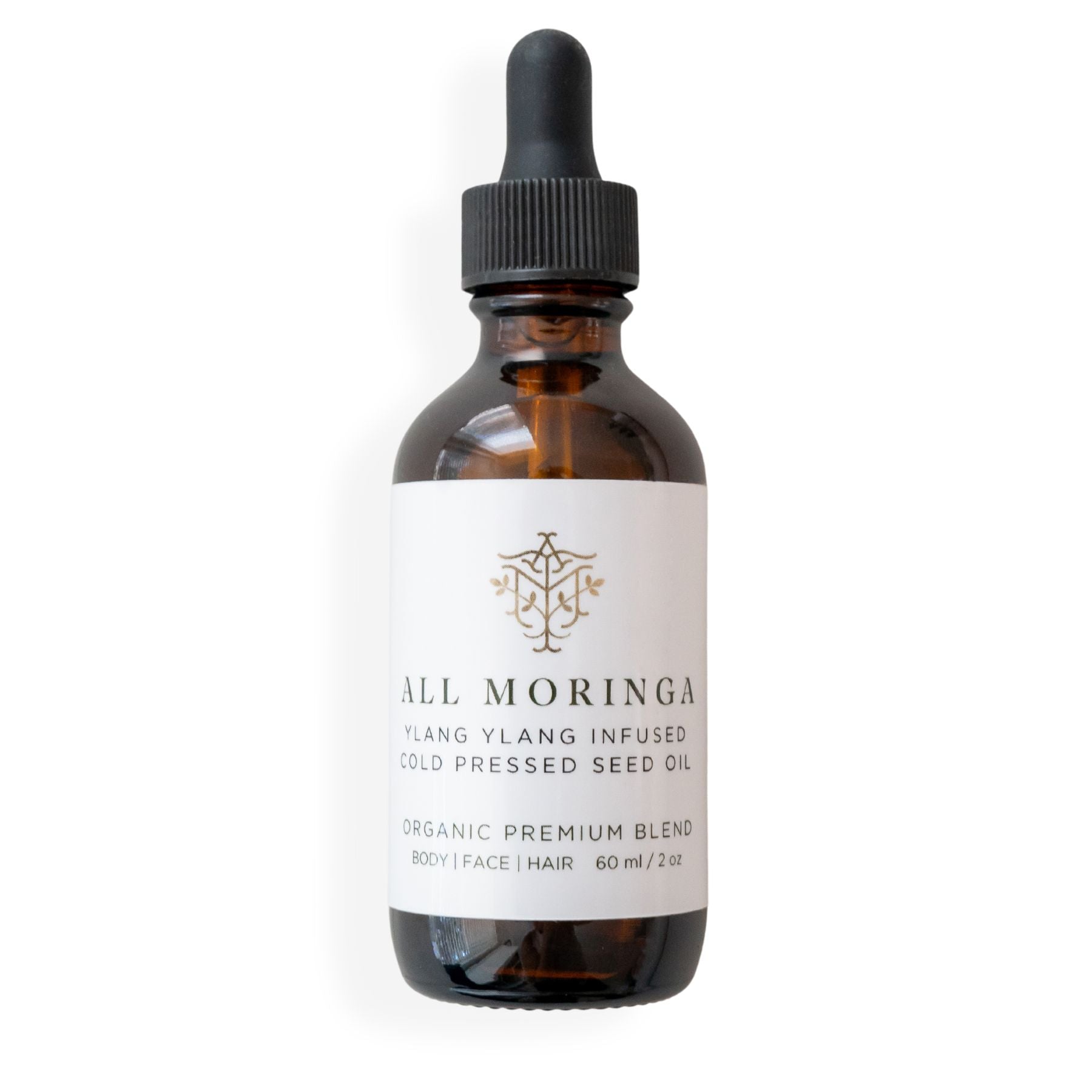 moringa ylang ylang infused cold press seed oil for skin and hair