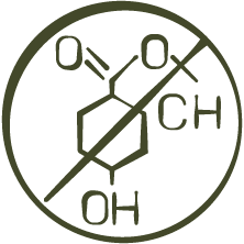 Original crossed-out paraben symbol